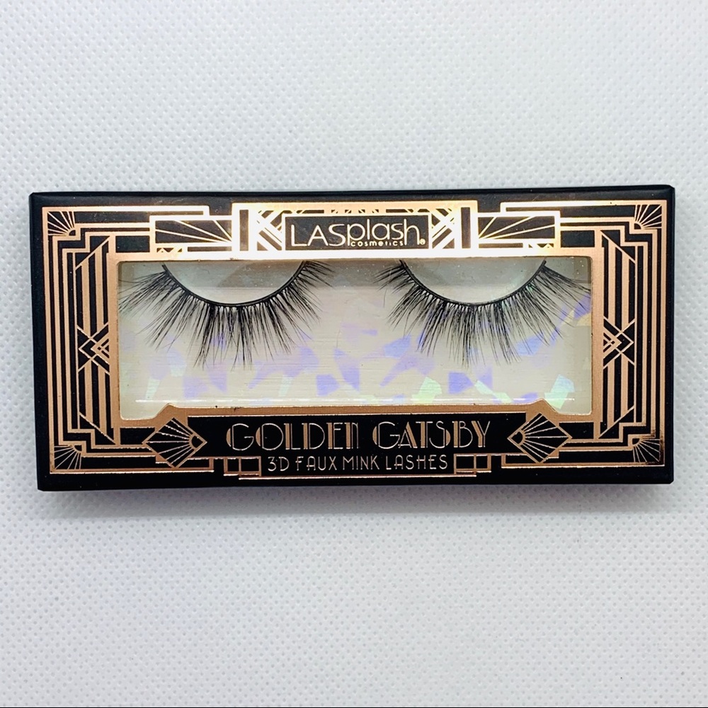 Golden Gatsby 1920s Faux Mink Lashes